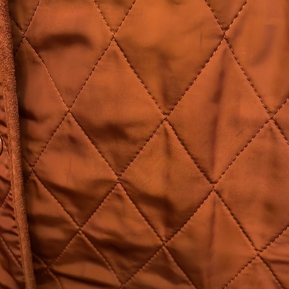 Talbots Mens Deep Orange Diamond Pattern Vest. Mint Condition - Picture 13 of 15